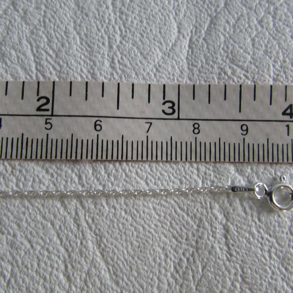 925 Sterling Silver Rope Chain - 1.5mm - 16" - NEW - Picture 7 of 14